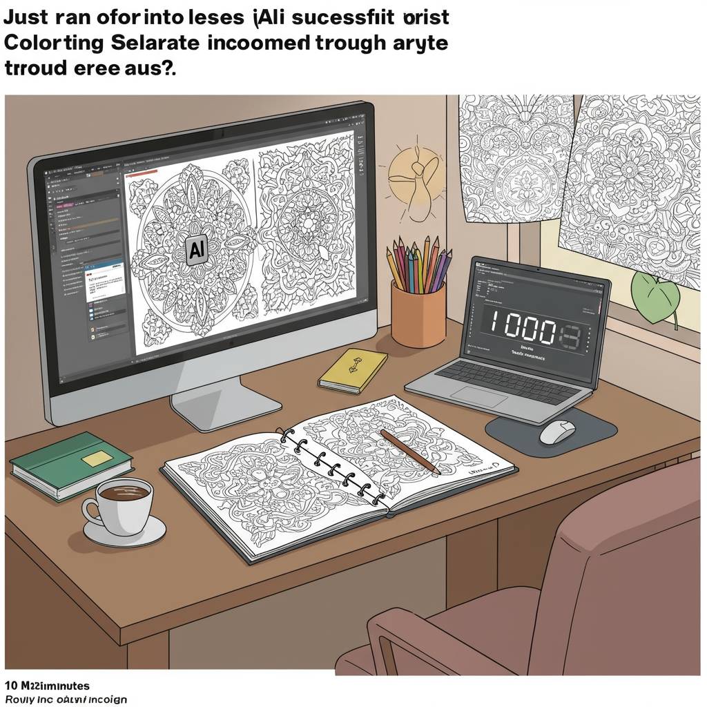 1日10分のAI操作で塗り絵作家デビュー、私の印税生活